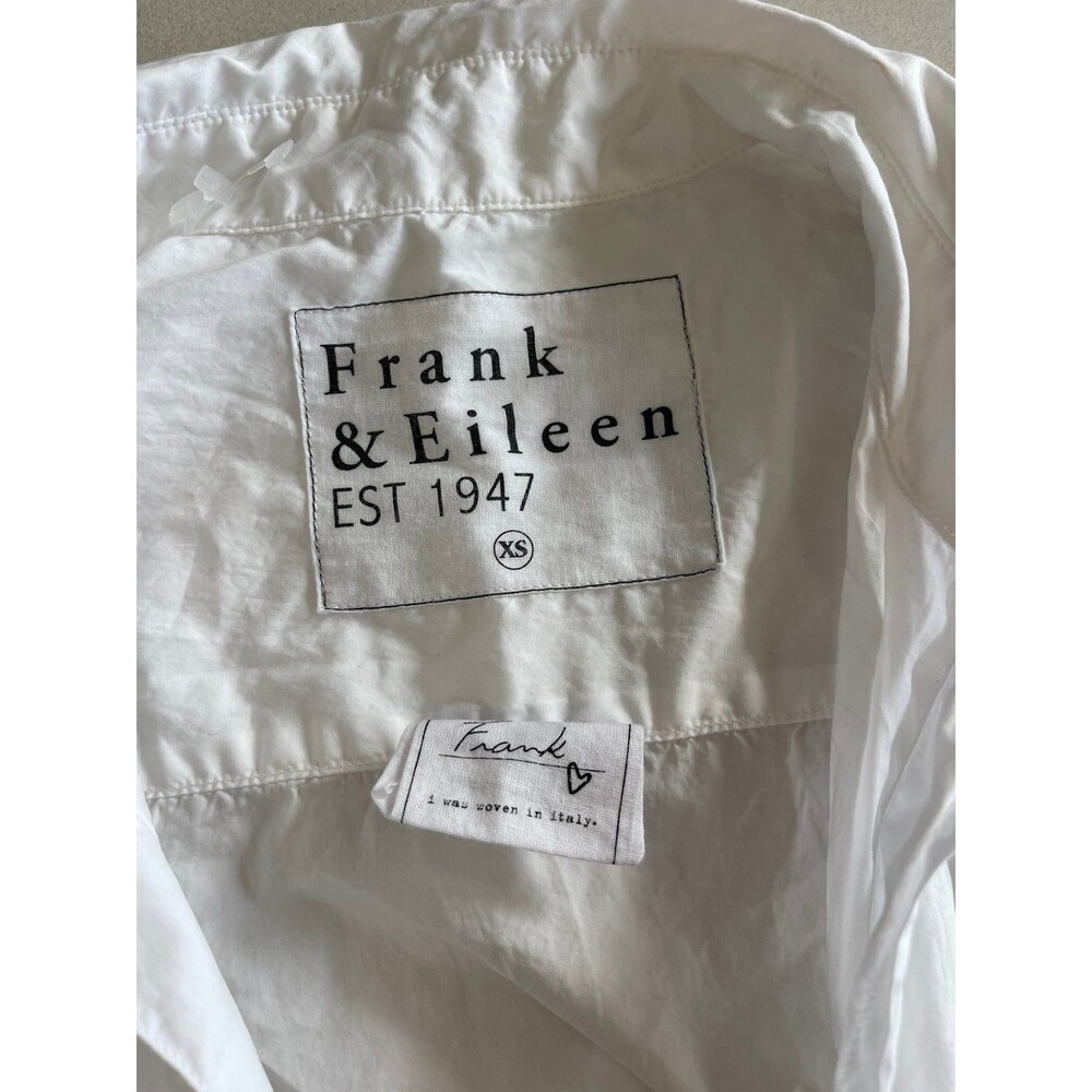 Frank & Eileen "FRANK" Poplin Button Down XS long sleeve WOMEN'S white - Picture 2 of 6